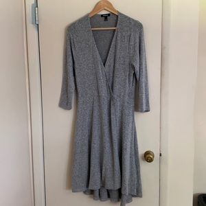 Knit Wrap Skater Dress